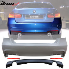 Load image into Gallery viewer, 2012-2018 BMW F30 3 Series MT M Sport Rear Bumper Cover Diffuser Sedan