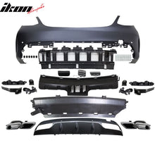 Load image into Gallery viewer, 2015-2018 Mercedes-Benz W205 C Class Rear Bumper Cover w/ Muffler Tip