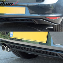 Load image into Gallery viewer, 2015-2017 VW Golf MK7 Rear Bumper Diffuser Twin Muffler Single Outlet