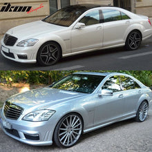 Load image into Gallery viewer, 2007-2013 Benz W221 S CLASS AMG Style Unpainted Black Side Skirts PP