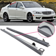 Load image into Gallery viewer, 2007-2013 Benz W221 S CLASS AMG Style Unpainted Black Side Skirts PP