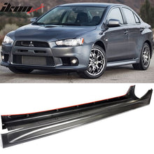 Load image into Gallery viewer, 2008-2015 Mitsubishi Lancer EVO Side Skirts Unpainted Black PP Pai