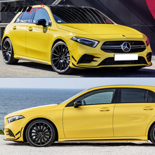 Load image into Gallery viewer, 2020-2022 Benz W177 A35 AMG Front Bumper Lip with Gloss Moulding PP