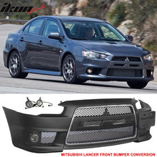 Load image into Gallery viewer, 2008-2015 Mitsubishi Lancer EVO Style Unpainted Front Bumper Cover PP