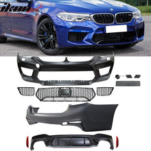Load image into Gallery viewer, 2017-2020 BMW G30 Sedan M5 Style Front + Rear Bumper w/ Diffuser PP
