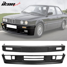 Load image into Gallery viewer, 1984-1992 BMW E30 M Tech Style Unpainted Black Front Bumper Cover PP