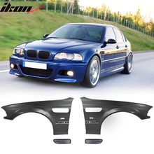 Load image into Gallery viewer, Fits 98-01 E46 M3 Metal Fenders + Chrome Side Vent
