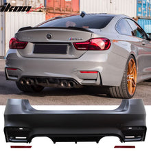 Load image into Gallery viewer, 2012-2019 BMW F30 3 Series M3 M4 Style Twin Muffler Rear Bumper Cover