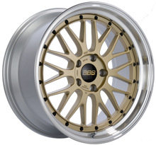 Load image into Gallery viewer, BBS LM 18x10 5x114.3 ET25 PFS Gold Center Diamond-Cut Rim Wheel PFS/Clip Req