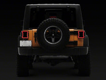 Load image into Gallery viewer, Raxiom 07-18 Jeep Wrangler JK Axial Series JL Style LED Tail Lights- Black Housing- Smoked Lens
