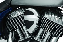 Load image into Gallery viewer, Kuryakyn Horn Cover John Shope Series Chrome