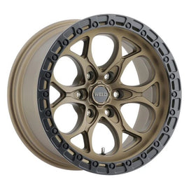 Weld 17x9 Ledge 6 6x135  ET00 BS 5.00 Satin BRZ / Satin BLK Ring 87.1