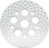 Bikers Choice 84-99 Big Twin & XL 11.5 Inch Front Drilled Stainless Rotor Replaces H-D 44136-84