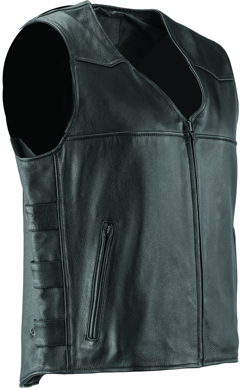 Kuryakyn By River Road Plains Leather Vest Black - Small
