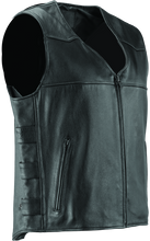 Load image into Gallery viewer, Kuryakyn By River Road Plains Leather Vest Black - Small