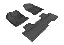 Load image into Gallery viewer, 3D MAXpider 2007-2014 Ford Edge Kagu 1st &amp; 2nd Row Floormats - Black