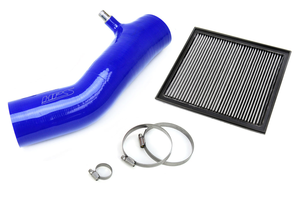 HPS Performance 827-725BL Replaces stock intake tube and includes a washable