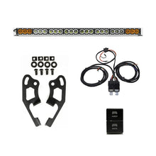 Load image into Gallery viewer, Cali Raised Sherpa Roof Rack Dual Funct. Light Bar &amp; Mount Brckt Kit w/ Wire Harness &amp; Small Switch