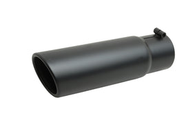 Gibson Rolled Edge Slash-Cut Tip - 5in OD/3.5in Inlet/12in Length - Black Ceramic