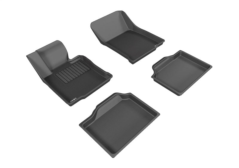3D MAXpider 2014-2016 Mini Countryman Kagu 1st & 2nd Row Floormats - Black