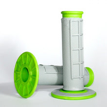 Load image into Gallery viewer, Renthal MX Dual Compound Grips 1/2 Waffle - Grey/ Green