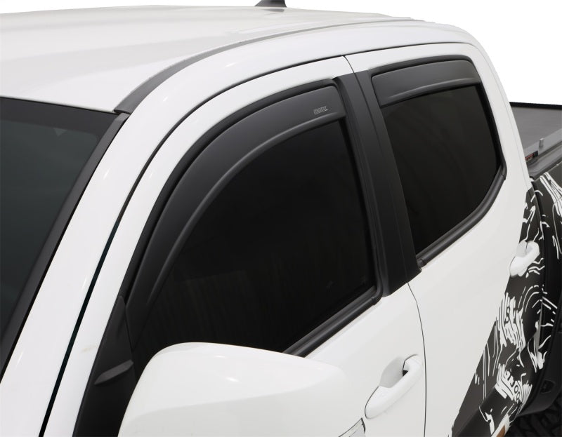 Husky Liners 05-15 Toyota Tacoma CC/DC Ventvisor Low Profile 4pc - Matte Black