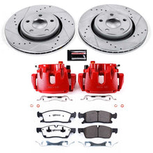 Load image into Gallery viewer, Power Stop 11-12 Jeep Gr&amp; Cherokee Front Z36 Truck &amp; Tow Kit w/Cals