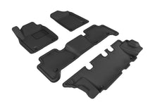 Load image into Gallery viewer, 3D MAXpider 2011-2020 Infiniti QX80/QX56 Kagu 1st &amp; 2nd &amp; 3rd Row Floormats - Black