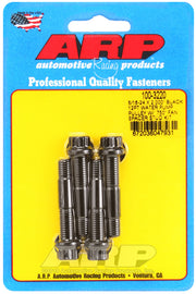 ARP 5/16-24 X 2.000 black 12pt water pump pulley w/ .750in fan spacer stud kit