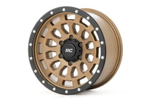 Load image into Gallery viewer, Rough Country 87 Series Wheel | Simulated Beadlock | Bronze/Black | 17x8.5 | 5x4.5 | +0mm