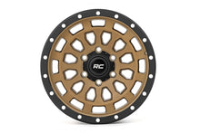 Load image into Gallery viewer, Rough Country 87 Series Wheel | Simulated Beadlock | Bronze/Black | 17x8.5 | 6x5.5 | +0mm