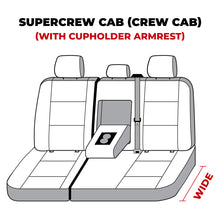 Load image into Gallery viewer, Covercraft 21-24 Ford F-150 Polycotton SeatSaver Custom Second Row Seat Covers - Misty Grey