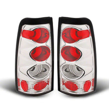 Load image into Gallery viewer, Raxiom 99-02 Chevrolet Silverado 1500 Fleetside Axial Series Tail Lights- Chrome - Red/Clear Lens