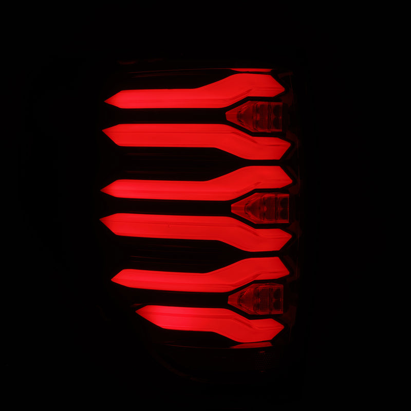 AlphaRex 09-14 Ford F150 LUXX LED Tailights - Black/Red Housing