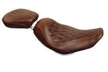 Load image into Gallery viewer, Mustang 97-07 Harley Rd King,06-07 Str Glide,00-05 Eagle Tripper Solo Seat Diamond Stitch - Brown