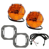 Nacho Lighting Jeep JL/JT Nacho SAE Only Plug N Play Fog Light Kit (Bumper Kit) - Amber