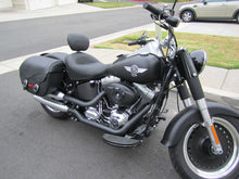 Load image into Gallery viewer, Mustang 06-17 Harley Softail Wide Tire (200mm) Wide Touring Solo Seat w/Driver Backrest - Black