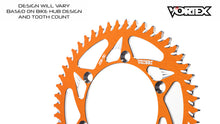 Load image into Gallery viewer, Vortex Racing 40 Tooth 520 Rear Sprocket - Orange