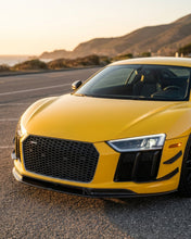 Load image into Gallery viewer, 2016–2018 Audi R8 V10 &amp; V10 Plus Coupe V-Design Front Lip Spoiler – Dry Carbon Fiber