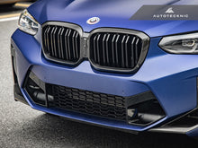 Load image into Gallery viewer, AutoTecknic Dry Carbon Fiber Dual-Slats Front Grille Set - G01 X3 LCI | G02 X4 LCI