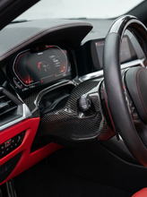 Load image into Gallery viewer, BMW 3 Series G80 G81 M3 / 4 Series G82 G83 M4 Carbon Fiber Steering Column Cover (2019+)