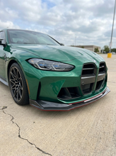 Load image into Gallery viewer, BMW 3 Series M3 M4 G80 G82 V Style Carbon Fiber Front Lip (2019 +)