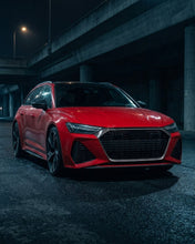Load image into Gallery viewer, 2019–2021 Audi RS6 C8 Avant Front Grille Insert Trim Cover – Dry Carbon Fiber