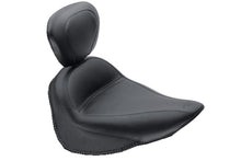 Load image into Gallery viewer, Mustang 84-06 Harley Standard Rear Tire Standard Touring Solo Seat w/Driver Backrest - Black