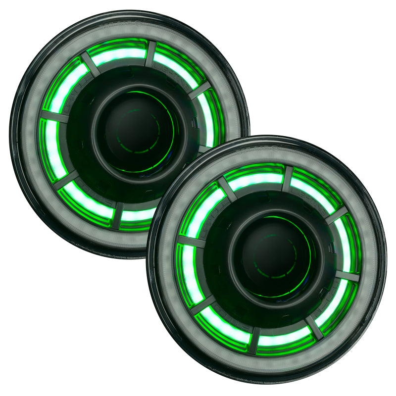 Oracle Oculus 7in ColorSHIFT Bi-LED Projector Headlights for Jeep Wrangler JK NO RETURNS