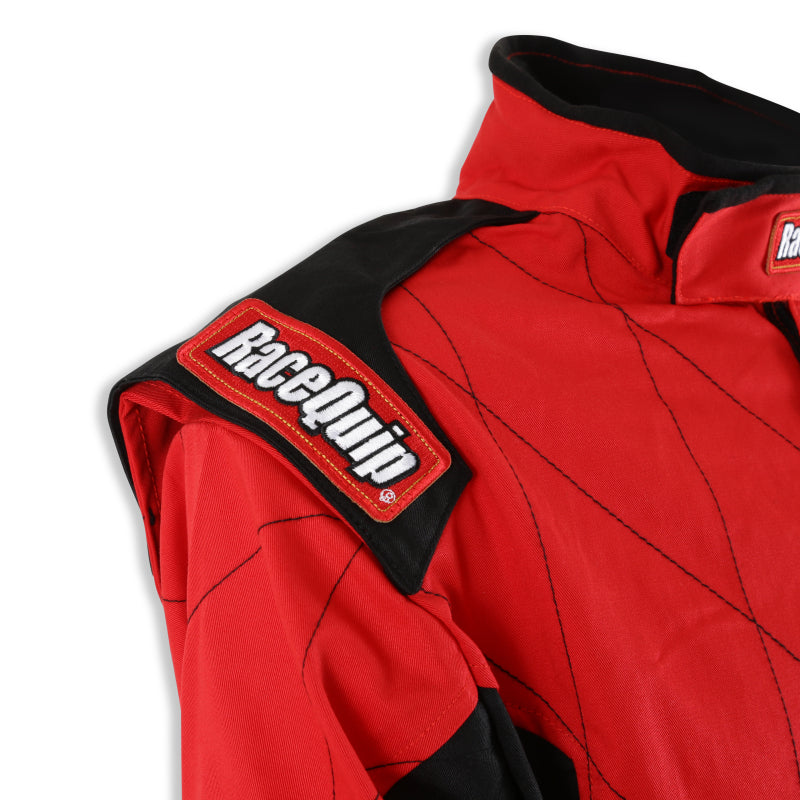 RaceQuip Red Chevron-1 Suit - SFI-1 M Tall