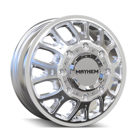 Mayhem 8107D Cogent Dually 17x6.5 / 8x200 BP / 125mm Offset / 142mm Hub Polished Wheel
