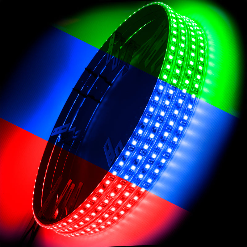 Oracle LED Illuminated Wheel Rings - ColorSHIFT - 15in. - ColorSHIFT No Remote NO RETURNS