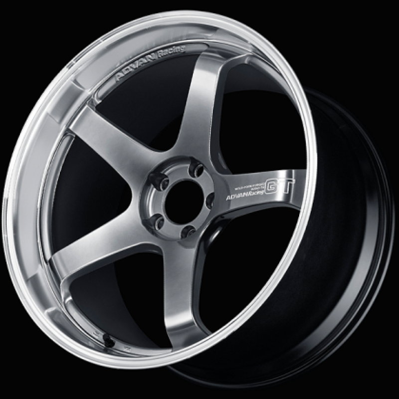 Advan GT Beyond 18x9.5 +38 5-114.3 Machining & Hyper Platinum Black Wheel