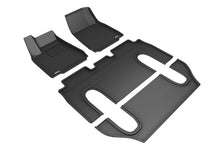 Load image into Gallery viewer, 3D MAXpider 2016-2020 Tesla Model X 6-Seats Kagu 1st &amp; 2nd &amp; 3rd Row Floormats - Black